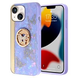 Luxury Diamond Shiny Cases with Ring - Style 37 for iPhone 15 (Only Ground Shipping)