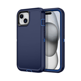 Heavy Duty Case for iPhone 15 (NAVY BLUE) (Only Ground Shipping)
