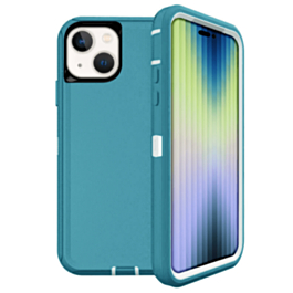 Heavy Duty Case for iPhone 15 (TEAL) (Only Ground Shipping)