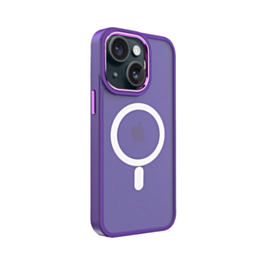 iPhone 14 Plus / 15 Plus New Magnetic Wireless Charging Case - PURPLE (Only Ground Shipping)