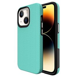 iPhone 14 Plus / 15 Plus Shock Absorption Protective Dual Layer Case - TEAL (Only Ground Shipping)