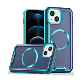 Non-Slip Translucent Matte Wireless Charging Case - BLUE for iPhone 15 (Only Ground Shipping)