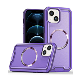 Non-Slip Translucent Matte Wireless Charging Case - PURPLE for iPhone 15 (Only Ground Shipping)