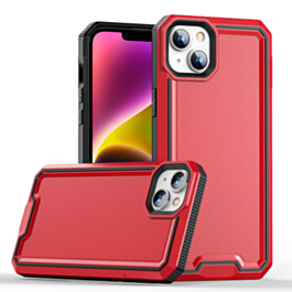 Slim Non-Slip Transparent Matte Case - RED for iPhone 15 (Only Ground Shipping)