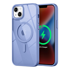 Shiny Magnetic Clear Cases - BLUE for iPhone 15 Plus (Only Ground Shipping)