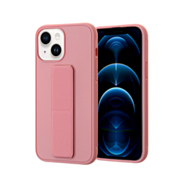 iPhone 14 Plus / 15 Plus Hand Strap Vertical Magnetic Kickstand Case - PINK (Only Ground Shipping)