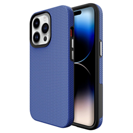 Shock Absorption Protective Dual Layer Case - BLUE for iPhone 15 Pro (Only Ground Shipping)