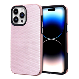 Shock Absorption Protective Dual Layer Case - ROSE GOLD for iPhone 15 Pro (Only Ground Shipping)