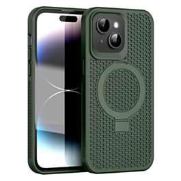 Heat Dissipation Case with Kickstand - GREEN for iPhone 15 Pro (Only Ground Shipping)