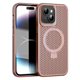 Heat Dissipation Case with Kickstand - ROSE PINK for iPhone 15 Pro (Only Ground Shipping)