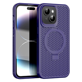 Heat Dissipation Case with Kickstand - PURPLE for iPhone 15 Pro (Only Ground Shipping)