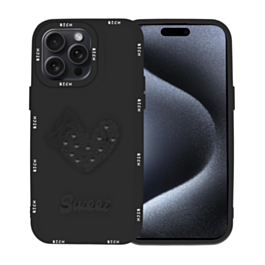 Luxury Sweet Fancy Soft Case - BLACK for iPhone 15 Pro (Only Ground Shipping)