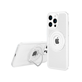 Airflow Magsafe Case with Stand - WHITE for iPhone 15 Pro (Only Ground Shipping)
