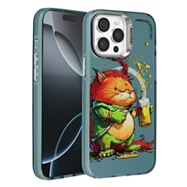 Animal Graffiti Design Wireless Charging Case - Style 10 for iPhone 15 Pro (Only Ground Shipping)
