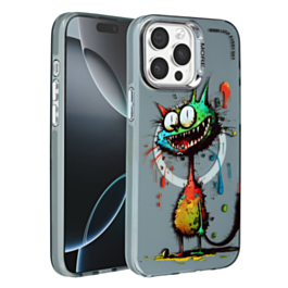 Animal Graffiti Design Wireless Charging Case - Style 9 for iPhone 15 Pro (Only Ground Shipping)