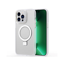 Carbon Wireless Charging Case with Ring Stand - CLEAR for iPhone 15 Pro Max (Only Ground Shipping)