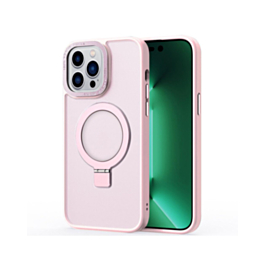 Carbon Wireless Charging Case with Ring Stand - PINK for iPhone 15 Pro Max (Only Ground Shipping)