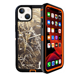 Heavy Duty Case for iPhone 14 Plus / 15 Plus (CAMO ORANGE) (Only Ground Shipping)