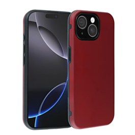 Full Cover New Design Silicone Case (Burgundy) for iPhone 14 Plus / 15 Plus (Only Ground Shipping)