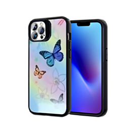 Wireless Charging Fashion Heavy Duty Case - BUTTERFLY for iPhone 15 Pro (Only Ground Shipping)