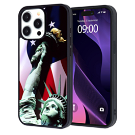 Printing Aluminum Plate Case - Statue of Liberty for iPhone 15 Pro (Only Ground Shipping)