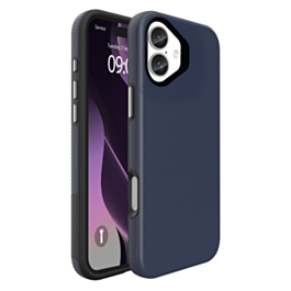 Shock Absorption Protective Dual Layer Case (BLUE) for iPhone 16 (Only Ground Shipping)