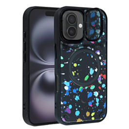 Camo Design Thin Magnetic Case with Camera Stand Kickstand - 1 for iPhone 16 (Only Ground Shipping)