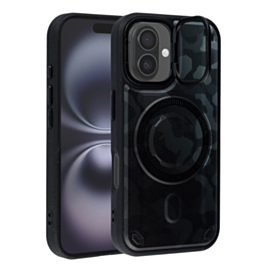 Camo Design Thin Magnetic Case with Camera Stand Kickstand - 7 for iPhone 16 (Only Ground Shipping)