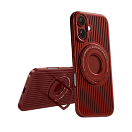 Airflow Magsafe Case with Stand - RED for iPhone 16 (Only Ground Shipping)