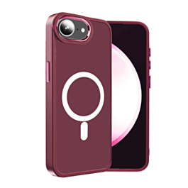 New Magnetic Wireless Charging Case (Burgundy) for iPhone 16e / 17e (Only Ground Shipping)