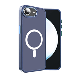 New Magnetic Wireless Charging Case - (NAVY BLUE) for iPhone 16e / 17e (Only Ground Shipping)