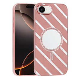 Magnetic Mirror Phone Case with Wireless Charging - ROSE GOLD for iPhone 16E (Only Ground Shipping)