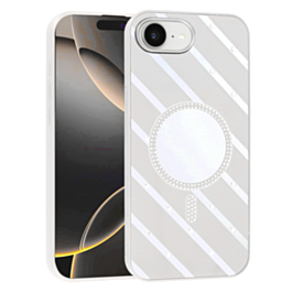 Magnetic Mirror Phone Case with Wireless Charging - WHITE for iPhone 16E (Only Ground Shipping)