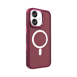iPhone 16 Plus New Magnetic Wireless Charging Case (Burgundy) (Only Ground Shipping)