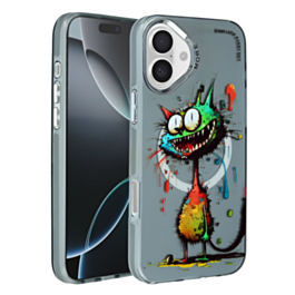 Animal Graffiti Design Wireless Charging Case - Style 9 for iPhone 16 Plus (Only Ground Shipping)