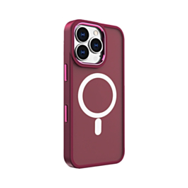 New Magnetic Wireless Charging Case (Burgundy) for iPhone 16 Pro (Only Ground Shipping)