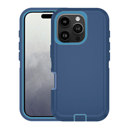 Heavy Duty Case for iPhone 16 Pro (BLUE) (Only Ground Shipping)