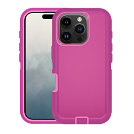 Heavy Duty Case for iPhone 16 Pro (HOT PINK) (Only Ground Shipping)