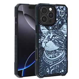 Cyber Magnetic DIY Series Cases - CAT for iPhone 16 Pro (Only Ground Shipping)