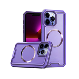 Non - Slip Translucent Matte Wireless Charging Case - PURPLE for iPhone 16 Pro / 17 (Only Ground Shipping)