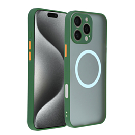 Wireless Charging Protector Matte Case - DARK GREEN for iPhone 16 Pro (Only Ground Shipping)