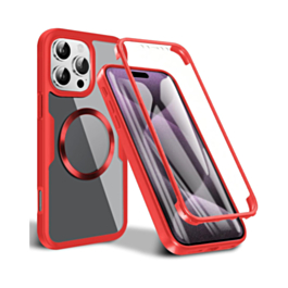 Full Shockproof Silicone Cover - RED for iPhone 16 Pro / 17 (Only Ground Shipping)