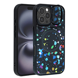 Camo Design Thin Magnetic Case with Camera Stand Kickstand - Style 1 for iPhone 16 Pro (Only Ground Shipping)