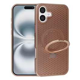 Heat Dissipation Case with Kickstand - PINK for iPhone 16 Plus (Only Ground Shipping)