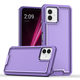 Slim Non-Slip Transparent Matte Case - PURPLE for iPhone 16 Plus (Only Ground Shipping)