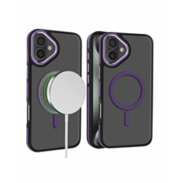 Slim Non-Slip Translucent Matte Wireless Charging Case (PURPLE) for iPhone 16 Plus (Only Ground Shipping)