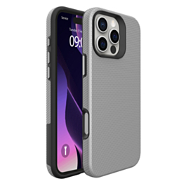 Shock Absorption Protective Dual Layer Case (SILVER) for iPhone 16 Pro (Only Ground Shipping)