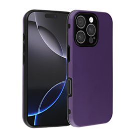 Full Cover New Design Silicone Case - PURPLE for iPhone 16 Pro (Only Ground Shipping)