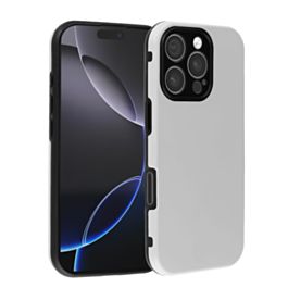 Full Cover New Design Silicone Case - WHITE for iPhone 16 Pro (Only Ground Shipping)