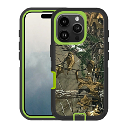 Heavy Duty Case for iPhone 16 Pro (CAMO GREEN) (Only Ground Shipping)